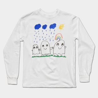 Ghost Family by Carly Long Sleeve T-Shirt